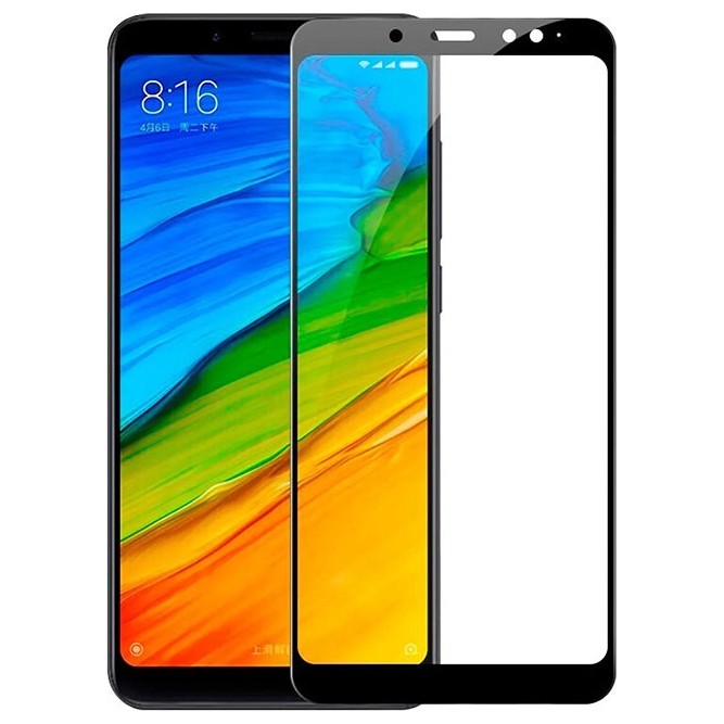 Защитное 3D стекло для Xiaomi Redmi 5 Черный | Фото 1 из 2