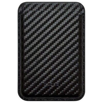 Кардхолдер K-DOO Leather Wallet MagSafe Carbon Черный | Фото 2 из 3