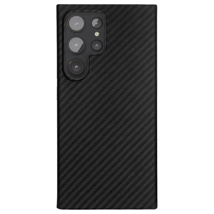 Чехол защитный VLP Cevlar Case Magsafe для Samsung Galaxy S24 Ultra Чёрный | Фото 1 из 2