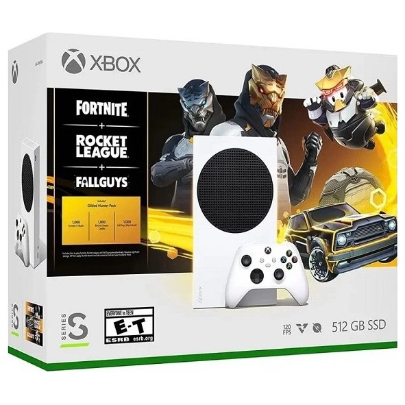 Игровая приставка Microsoft Xbox Series S + FORTNITE + ROCKET LEAGUE + Fall Guys Белый | Фото 1 из 8