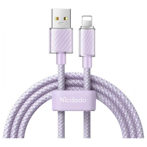 Кабель McDodo USB to Lightning Colorfull Crystal Series 1.2 m CA-3642 Фиолетовый | Фото 1 из 2