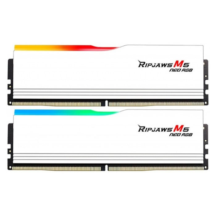 Оперативная память 32Gb DDR5 6000MHz G.Skill Ripjaws M5 Neo RGB (F5-6000J3636F16GX2-RM5NRK) (2x16Gb KIT) | Фото 1 из 1