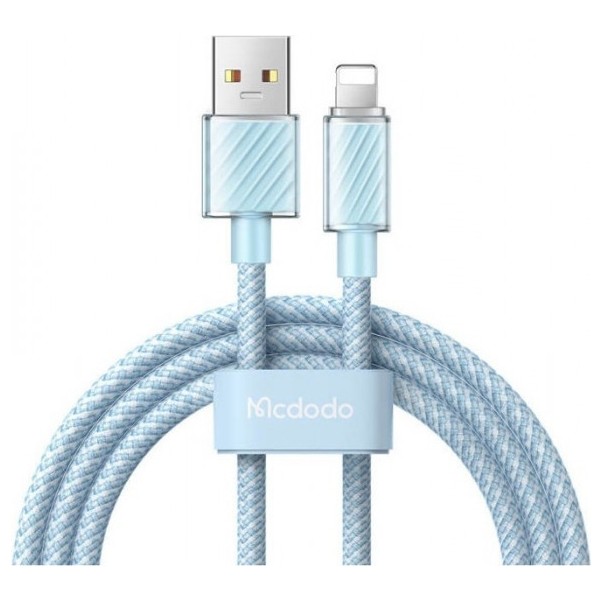 Кабель McDodo USB to Lightning Colorfull Crystal Series 1.2 m CA-3641 Синий | Фото 2 из 2