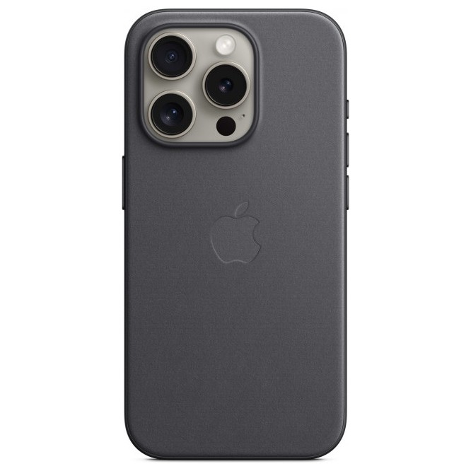 Чехол FineWoven Case MagSafe для iPhone 15 Pro Black | Фото 2 из 5