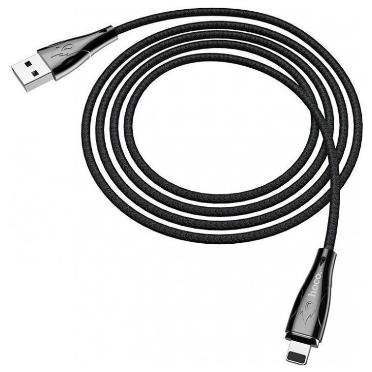 Магнитный кабель USB Lightning 1.2м Hoco U75 Blaze Черный | Фото 1 из 2