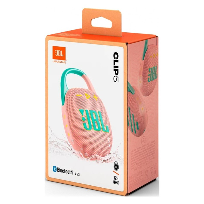 Портативная акустика JBL Clip 5 Розовый | Фото 9 из 10