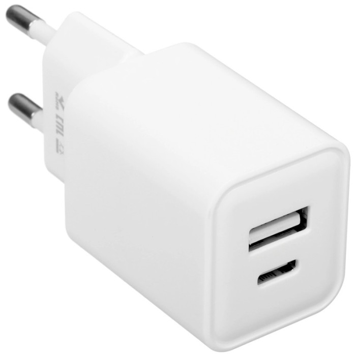 Сетевое зарядное устройство VLP G-Charge 30Вт USB-C, PD, QC, белый