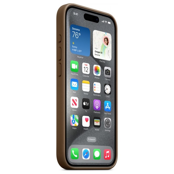 Чехол FineWoven Case MagSafe для iPhone 15 Pro Taupe | Фото 4 из 5