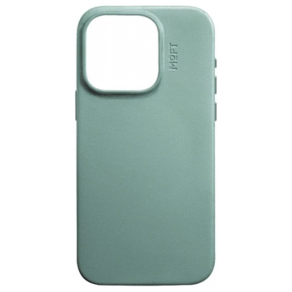 Чехол из веганской кожи с поддержкой MagSafe MOFT Snap Case MOVAS для iPhone 15 Pro Морская пена (Sea foam)