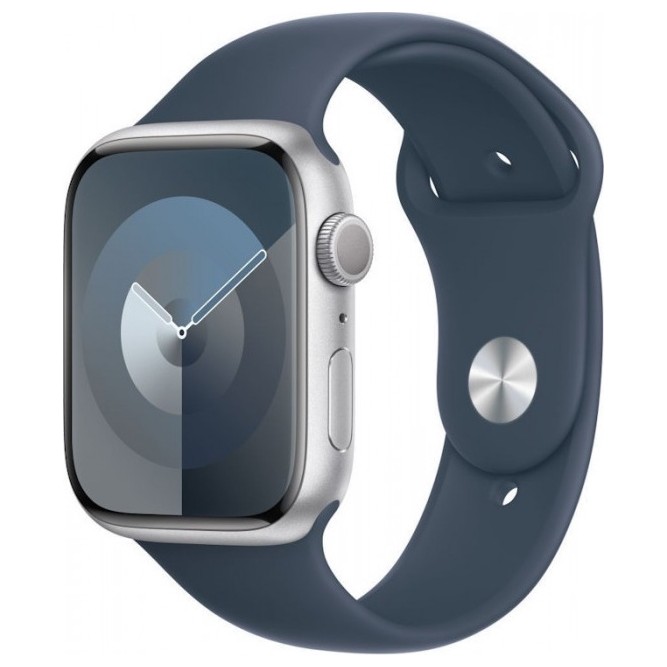 Умные часы Apple Watch Series 9 45mm GPS Aluminum Case with Sport Band Silver | Фото 1 из 3