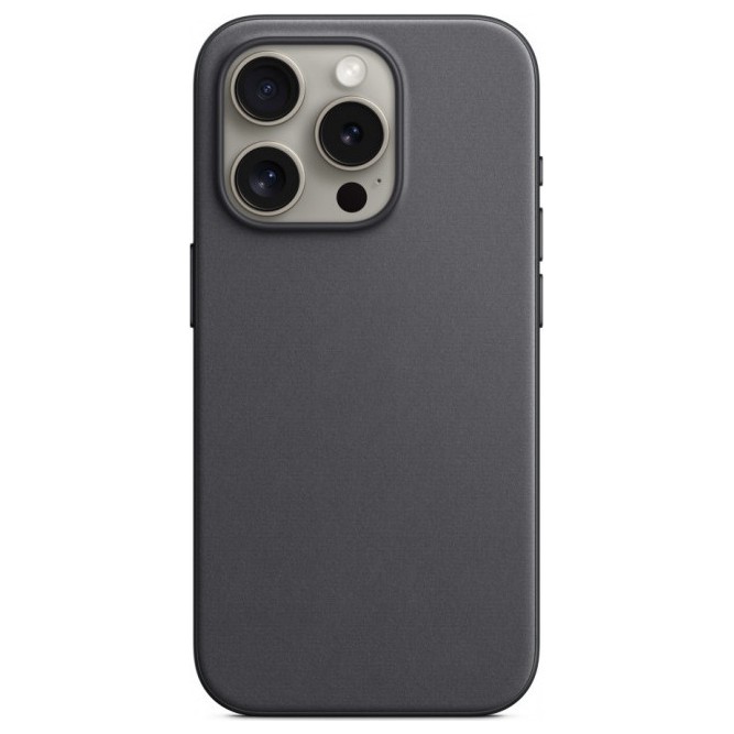 Чехол FineWoven Case MagSafe для iPhone 15 Pro Max Black | Фото 1 из 5