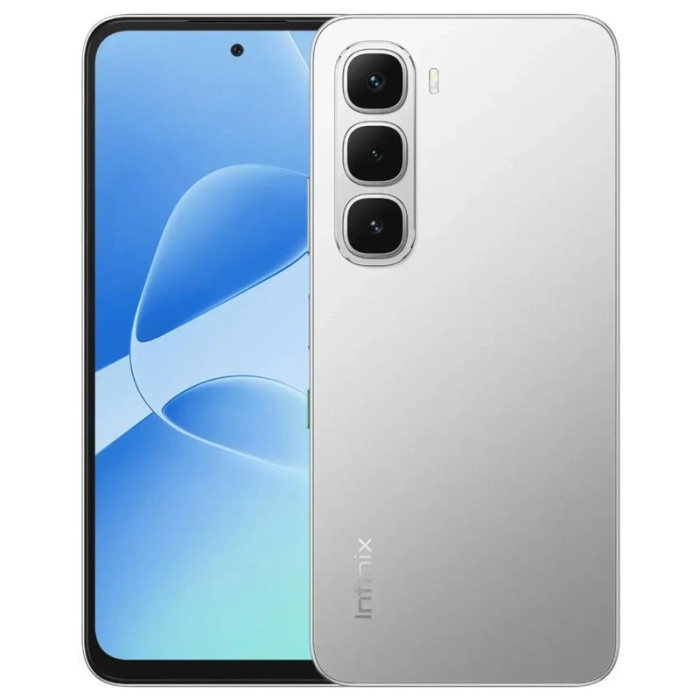 Смартфон Infinix Hot 60i 4G 6/128GB Титановое серебро (Titanium Silver) | Фото 1 из 3