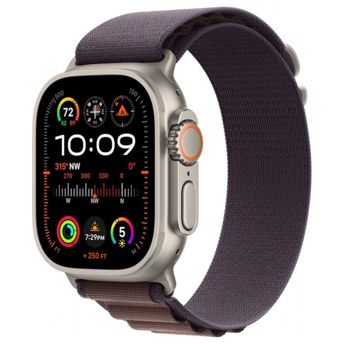 Умные часы Apple Watch Ultra 2 49mm GPS + Cellular Titanium Case with Indigo Alpine Loop | Фото 1 из 3
