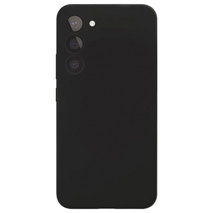 Чехол защитный VLP Ecopelle Case MagSafe для Samsung Galaxy S24 Чёрный | Фото 1 из 2
