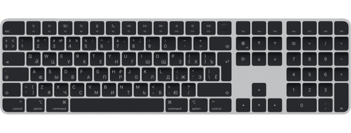 Клавиатура Apple Magic Keyboard with Touch ID and Numeric Keypad Черный (MMMR3) | Фото 5 из 5