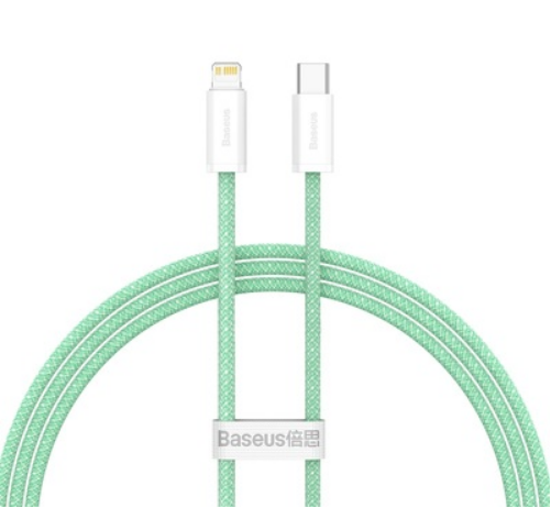 Кабель Baseus Dynamic Series Fast Charging Data Cable Type-C to Lightning 20W 2m Зеленый (CALD000106) | Фото 3 из 3