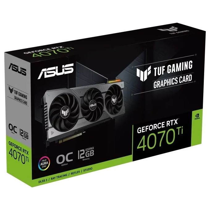 Видеокарта ASUS TUF Gaming GeForce RTX 4070 Ti 12GB OC (TUF-RTX4070TI-O12G-GAMING), Retail | Фото 1 из 18