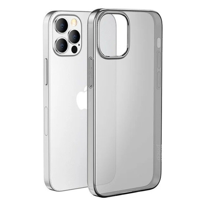 Чехол-накладка силиконовая прозрачная HOCO для iPhone 14 Pro Max темный | Фото 1 из 2