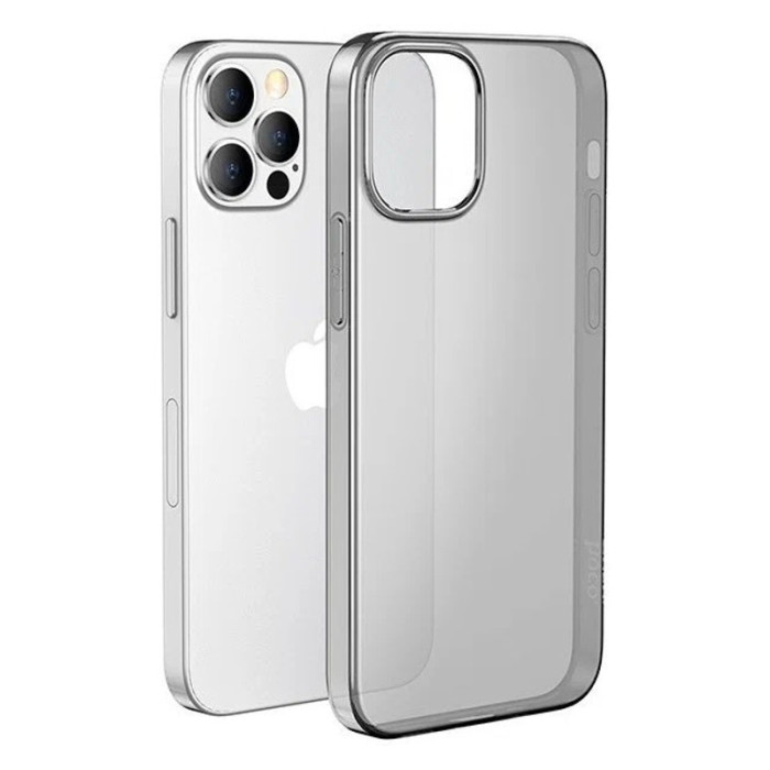Чехол-накладка силиконовая прозрачная HOCO для iPhone 14 Pro Max темный | Фото 2 из 2