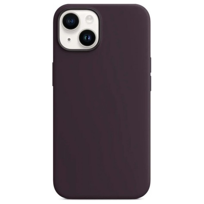 Чехол Silicone Case with Magsafe для iPhone 14 Plus Бордовый (Elderberry) | Фото 1 из 2