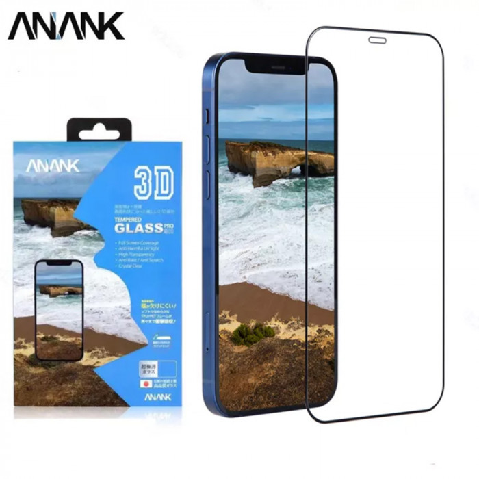 Защитное стекло с усиленными краями ANANK Tempered Glass Pro 9H 2,5D для iPhone 13 Pro | Фото 1 из 2