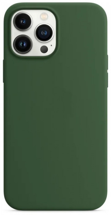 Чехол Silicone Case with Magsafe + IC для iPhone 13 Pro Max Темно-зеленый (Clover) | Фото 2 из 2