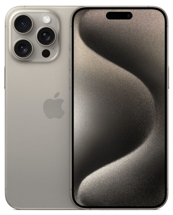 Смартфон Apple iPhone 15 Pro Max 256GB Титан (Natural Titanium) nano SIM + eSIM | Фото 1 из 5