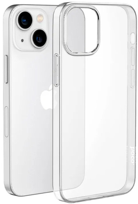 Чехол-накладка силиконовая прозрачная HOCO для iPhone 14 | Фото 2 из 2