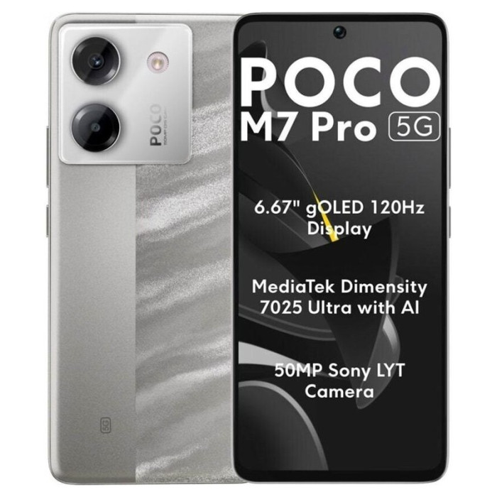 Смартфон Poco M7 Pro 12/256GB Серый (Silver) | Фото 1 из 3