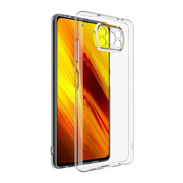 Силиконовый чехол для Xiaomi POCO X3 Pro TPU Прозрачный | Фото 1 из 2
