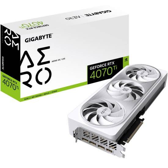 Видеокарта Gigabyte (GV-N407TAERO OCV2-12GD) GeForce RTX 4070 Ti 12GB AERO OC V2 | Фото 1 из 1
