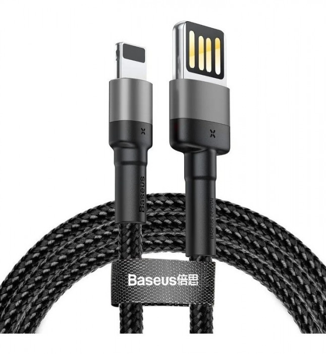 Кабель Baseus Cafule Cable special edition USB For iP 1.5A 2m Черный (CALKLF-HG1) | Фото 1 из 2