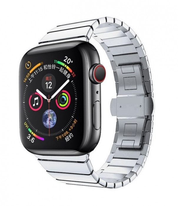 Ремешок Gurdini Stainless Steel Link Bracelet для Apple Watch 38/40/41mm Серебро (Silver) | Фото 1 из 2
