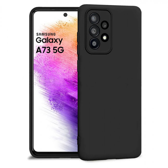 Чехол Silicone Cover для Samsung Galaxy A73 Черный | Фото 1 из 3