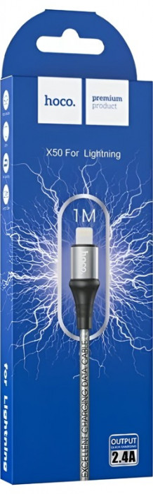 Кабель Hoco X50 2.4A USB-Lightning 1.0м | Фото 3 из 4