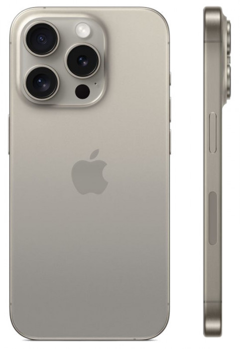 Смартфон Apple iPhone 15 Pro 128GB Титан (Natural Titanium) nano SIM + eSIM | Фото 2 из 4