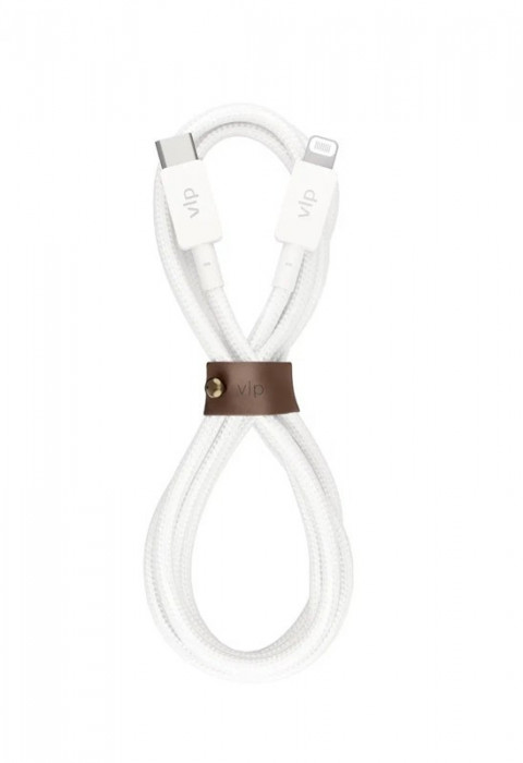 Кабель VLP Nylon Cable USB С - Lightning MFI 1.2м белый | Фото 4 из 4