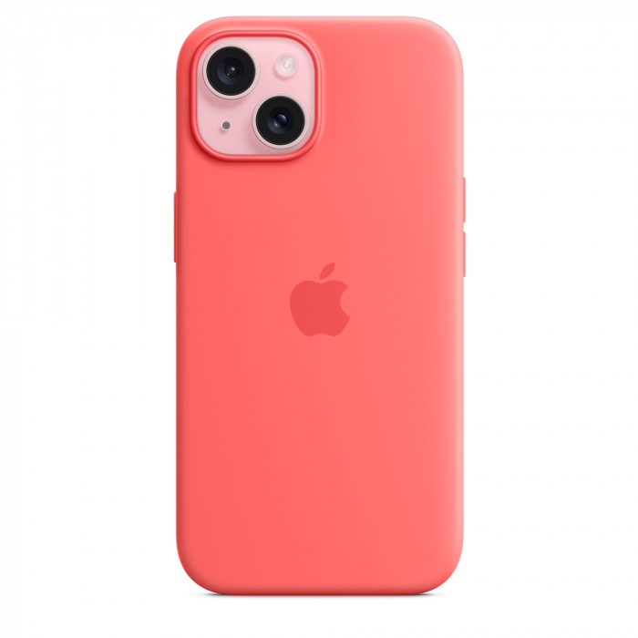 Чехол Silicone Case MagSafe для iPhone 15 Guava | Фото 2 из 5