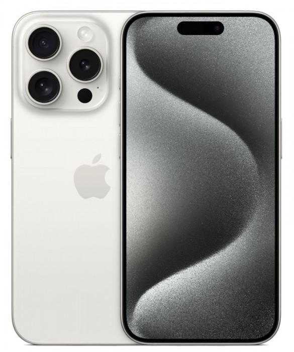 Смартфон Apple iPhone 15 Pro 128GB Белый (White Titanium) nano SIM + eSIM | Фото 1 из 4