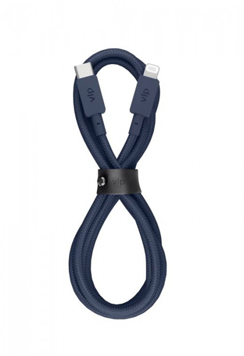 Кабель VLP Nylon Cable USB С - Lightning MFI 1.2м темно-синий | Фото 4 из 4