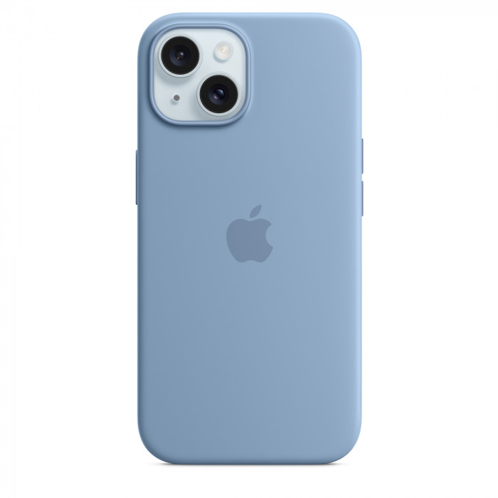Чехол Silicone Case MagSafe для iPhone 15 Winter Blue | Фото 2 из 5