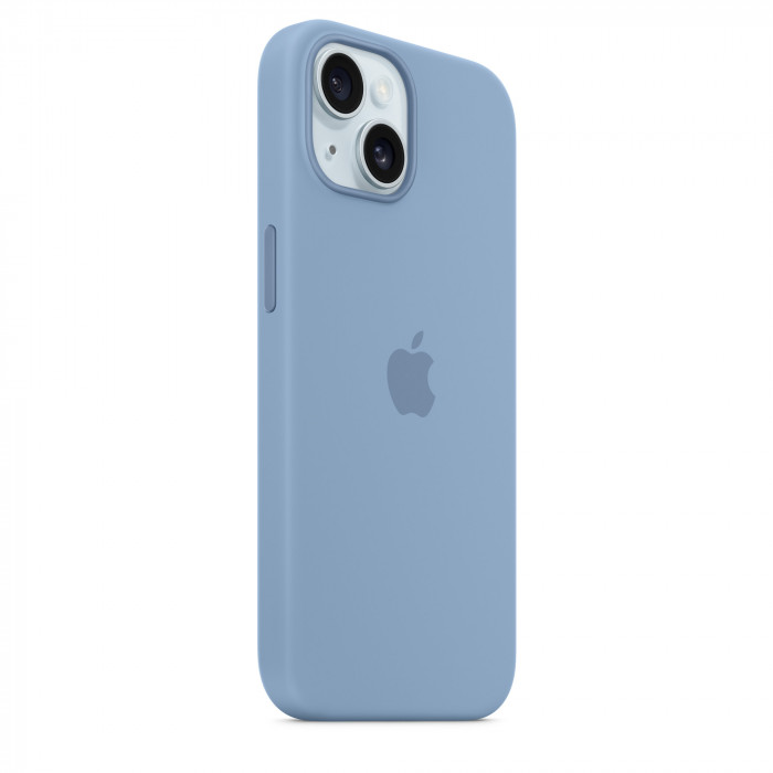 Чехол Silicone Case MagSafe для iPhone 15 Winter Blue | Фото 3 из 5