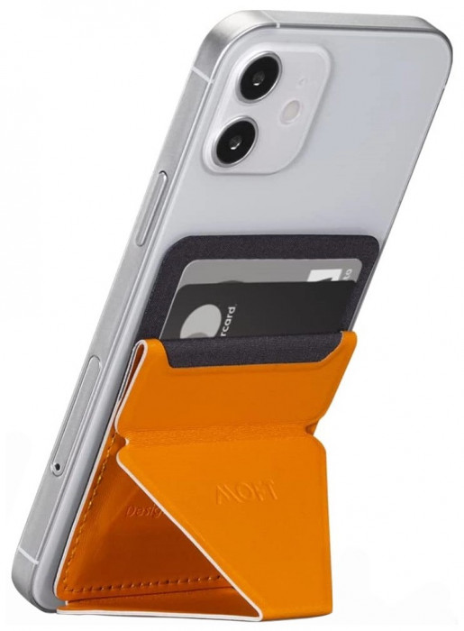 Подставка-кошелёк для телефона MOFT X Mini Phone Stand клейкая основа Желтый (Yellow) | Фото 2 из 3