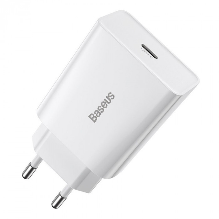 Зарядное устройство Baseus Speed Mini Charger USB-C 20W Белый (CCFS-SN02) | Фото 1 из 2
