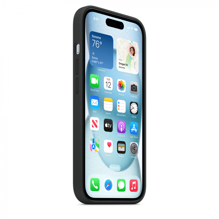 Чехол Silicone Case MagSafe для iPhone 15 Black | Фото 4 из 5
