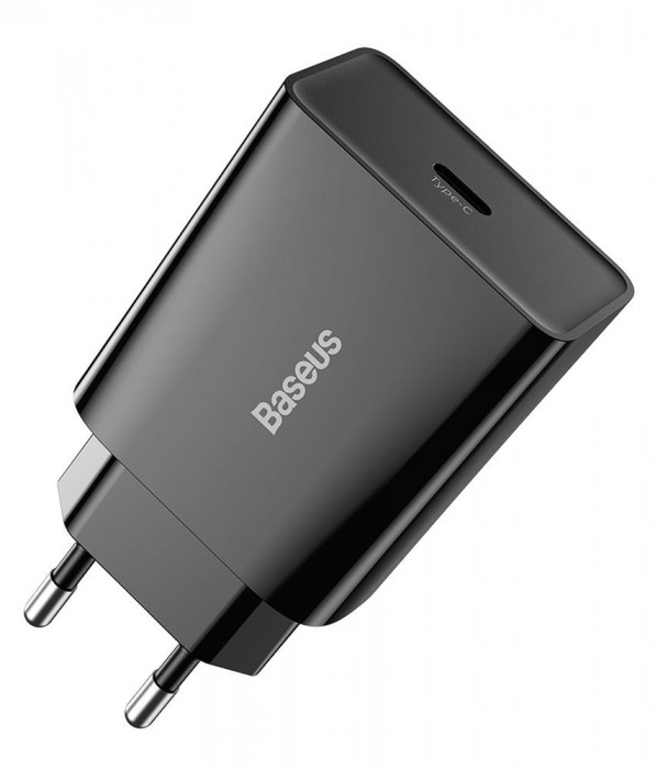 Зарядное устройство Baseus Speed Mini Charger USB-C 20W Черный (CCFS-SN01) | Фото 1 из 2