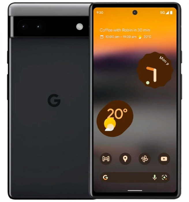 Смартфон Google Pixel 6A 6/128GB Черный (Stormy Black) | Фото 1 из 4
