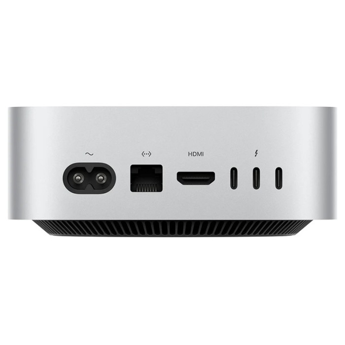 Настольный компьютер Apple Mac Mini 2023 (M2 8C CPU/10C GPU, 8GB, 256GB SSD) Серебристый (MMFJ3) | Фото 2 из 3