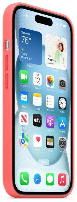 Чехол Silicone Case MagSafe для iPhone 15 Plus Guava | Фото 3 из 7