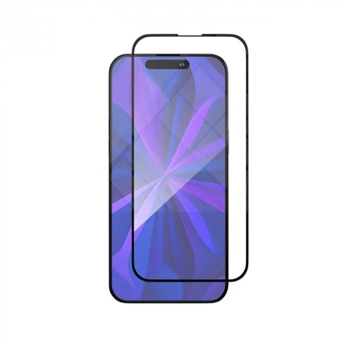 Стекло защитное 2.5D VLP Для iPhone 15 Pro Max с черной рамкой Матовое | Фото 1 из 2